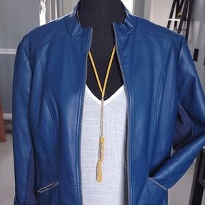 🔥NWT🔥 C.i.T.Y Genuine Leather Necklace